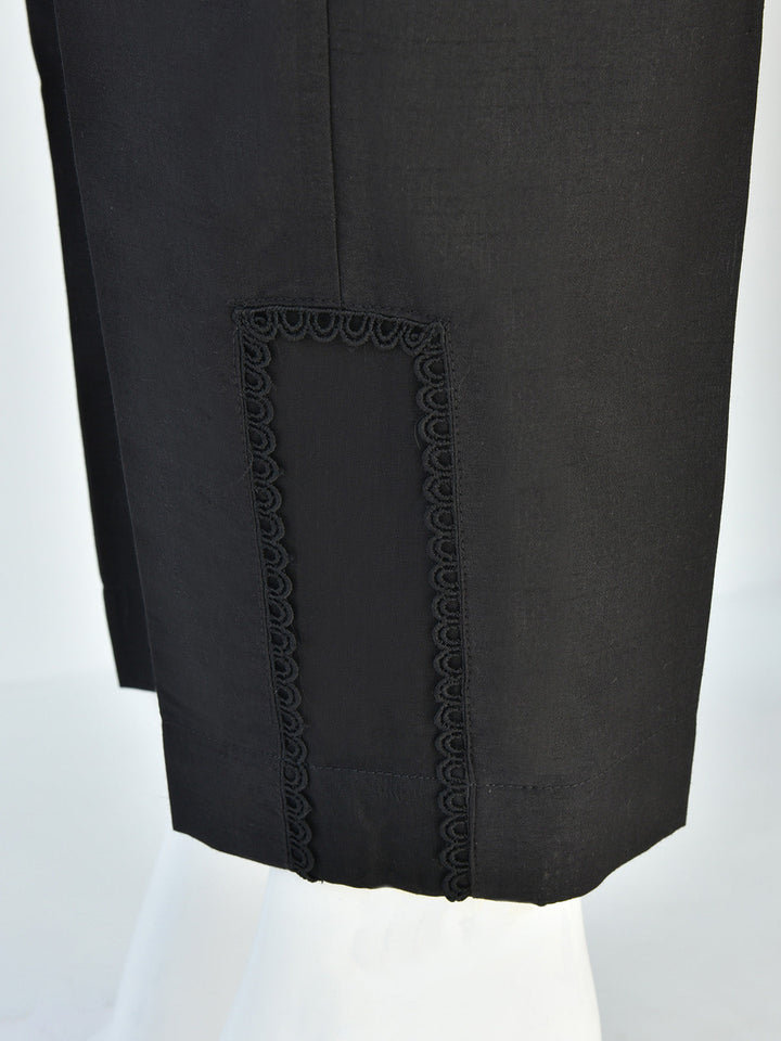 Oaks - Women Black Silk Blend Trouser  - 1 Piece