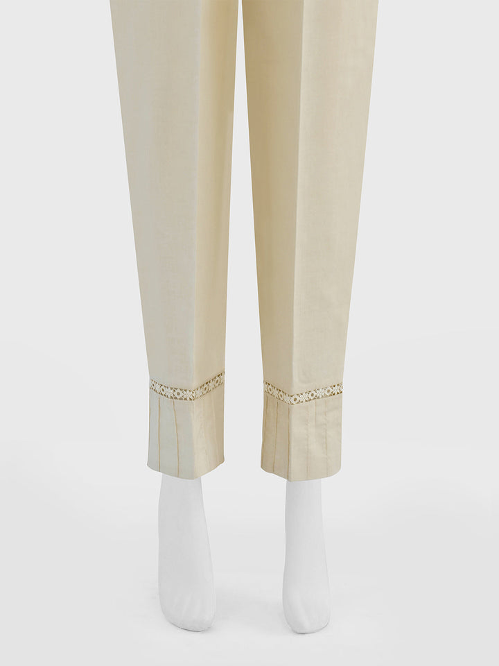 Oaks - Women Off White Lawn Trouser  - 1 Piece