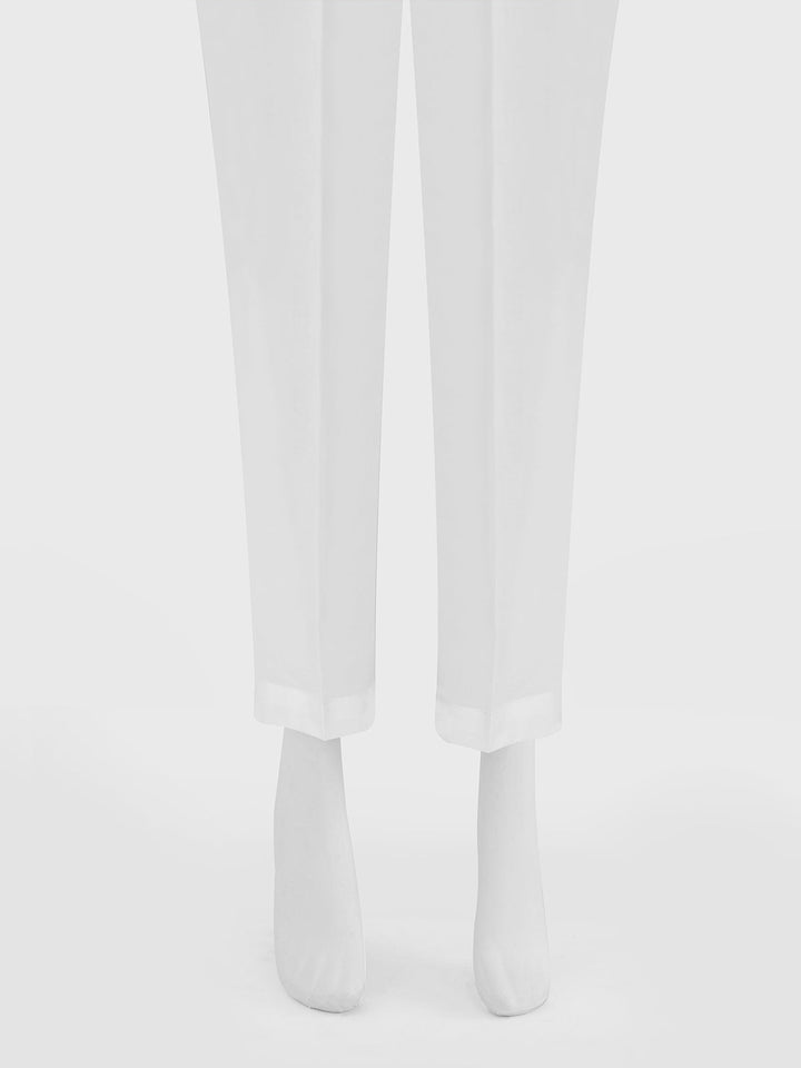 Oaks - Women White Lawn Trouser  - 1 Piece