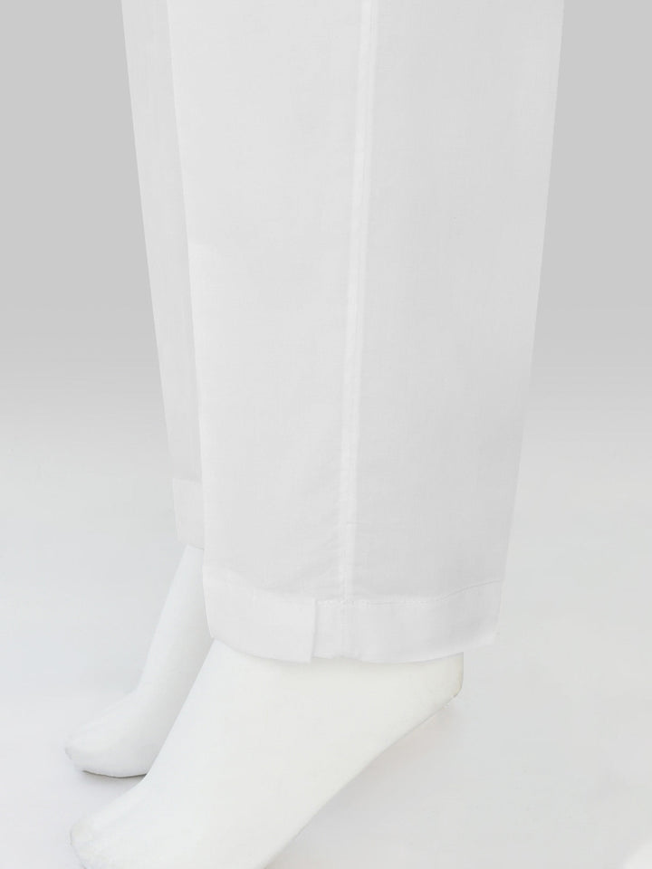 Oaks - Women White Lawn Trouser  - 1 Piece