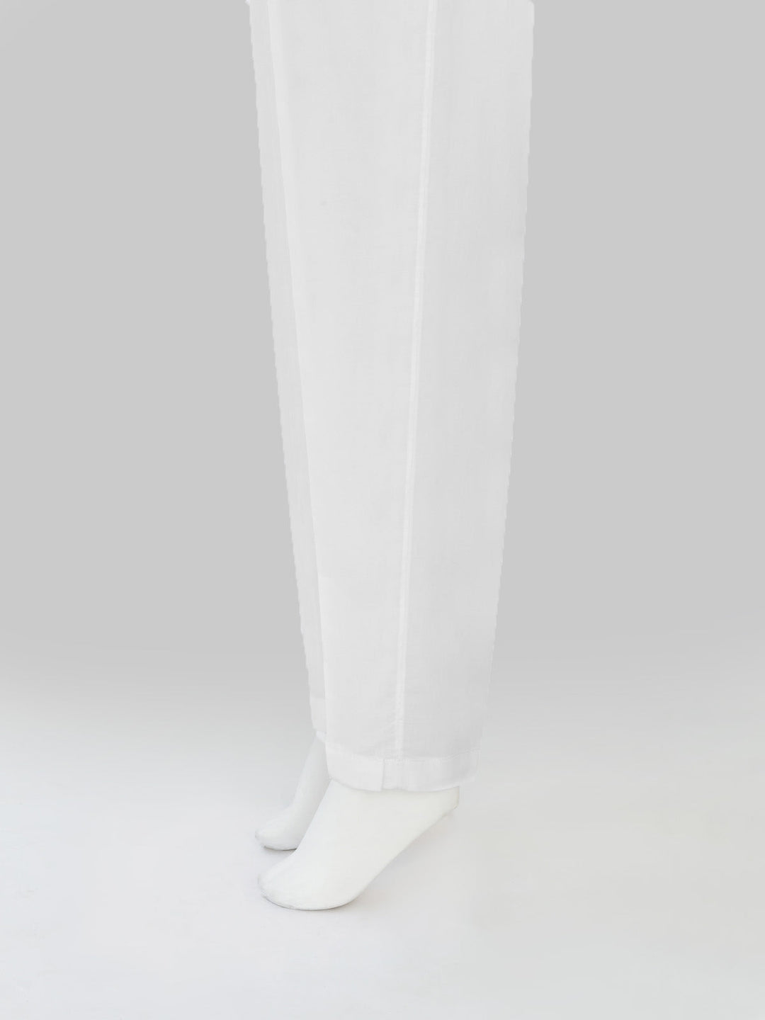 Oaks - Women White Lawn Trouser  - 1 Piece