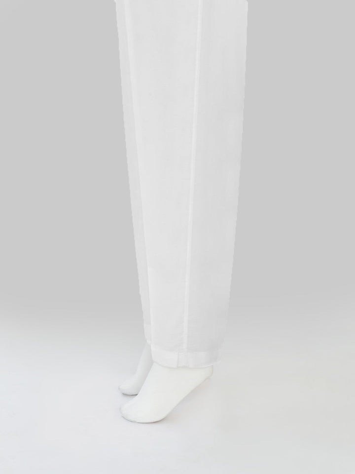 Oaks - Women White Lawn Trouser  - 1 Piece