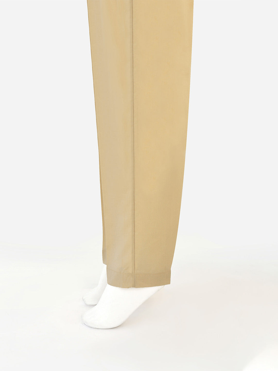 Oaks - Women Beige Lawn Trouser  - 1 Piece