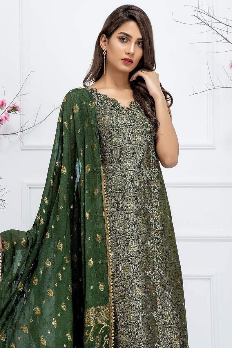 Sadia Aamir - Green Jade Ivy - SA-LP14