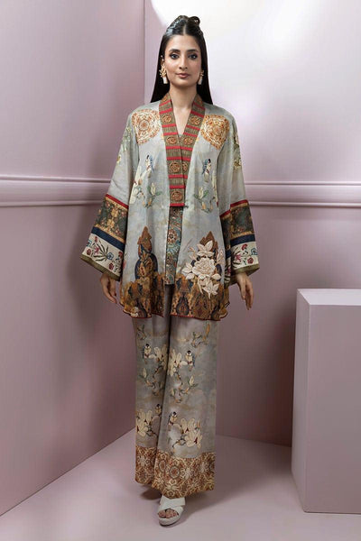 Shamaeel - Floral Silk Printed Shirt with Silk Printed Trouser and Printed Belt - Studio by TCS