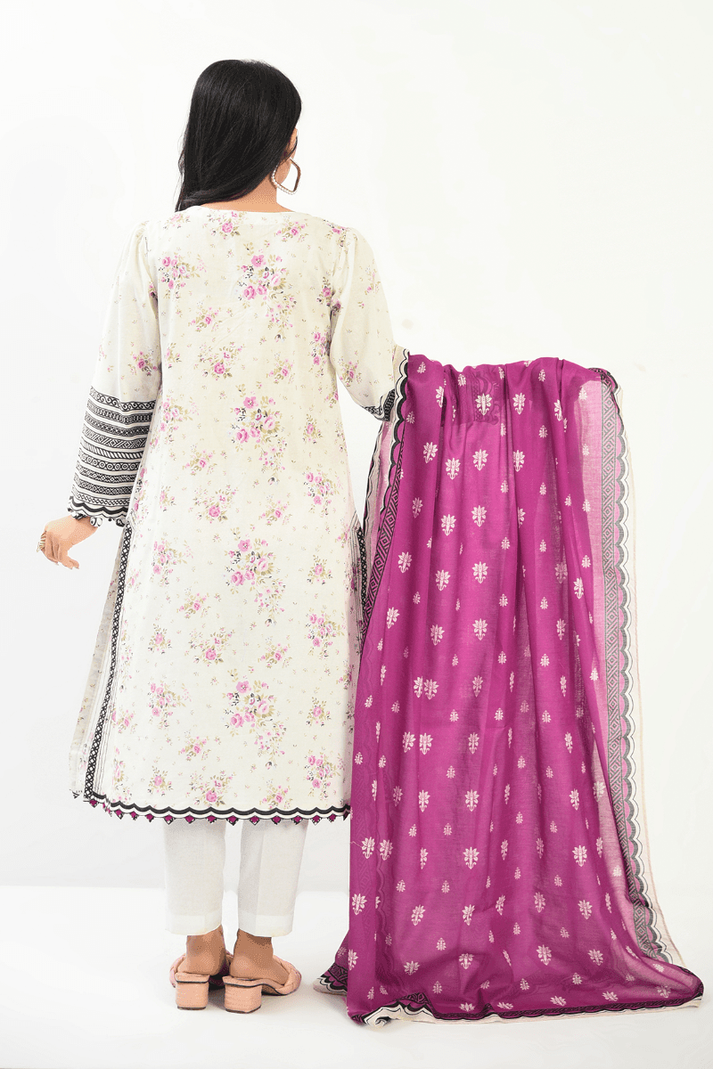 Mizaj - 2 Piece - Unstitched - Embroidered Lawn Shirt & Dupatta - Studio by TCS