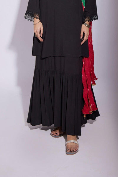 Gulabo - Gharara Skirt - Black - 1 Piece - GB0473 - Studio by TCS
