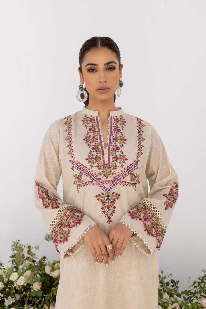 Nuriyaa - Off White Embroidered 2 Piece - Studio by TCS