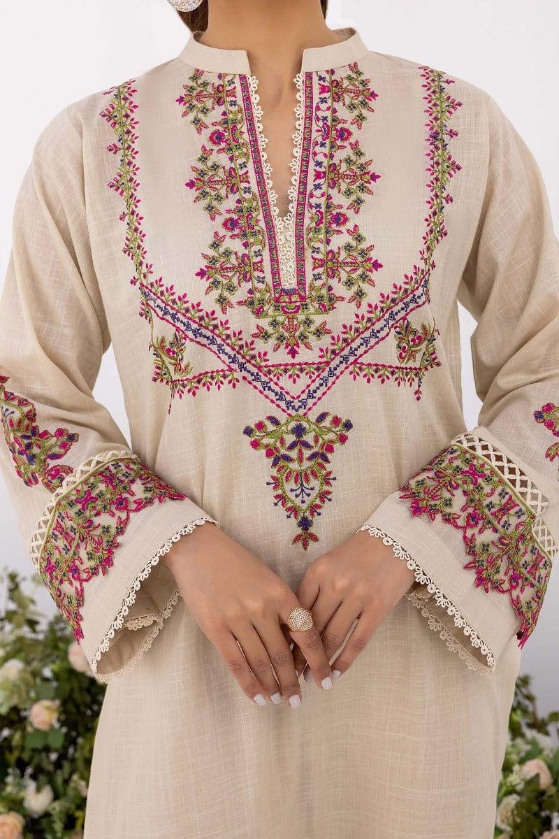 Nuriyaa - Off White Embroidered 2 Piece - Studio by TCS