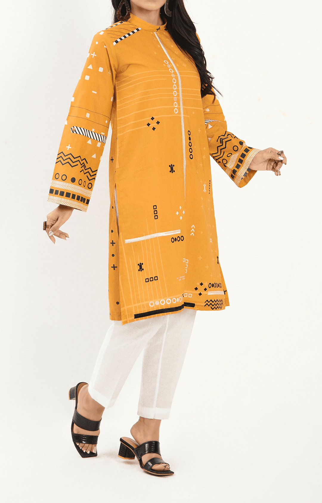 Mizaj - 1 Piece - Unstitched - Embroidered Lawn Shirt - Studio by TCS