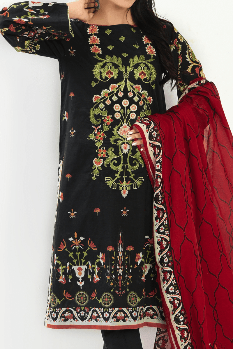 Mizaj - 2 Piece - Unstitched - Embroidered Lawn Shirt & Dupatta - Studio by TCS