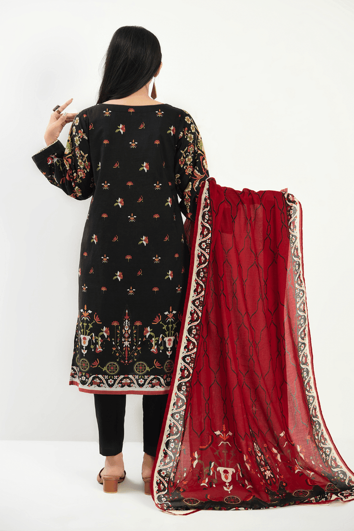 Mizaj - 2 Piece - Unstitched - Embroidered Lawn Shirt & Dupatta - Studio by TCS
