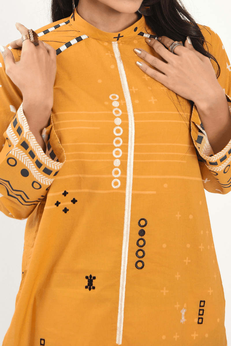 Mizaj - 1 Piece - Unstitched - Embroidered Lawn Shirt - Studio by TCS