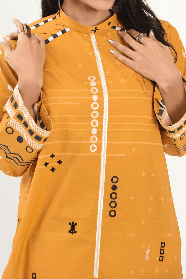 Mizaj - 1 Piece - Unstitched - Embroidered Lawn Shirt - Studio by TCS