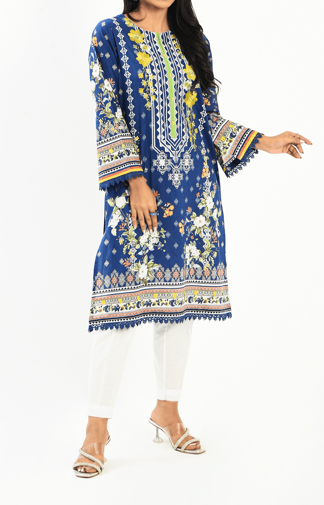 Mizaj - 1 Piece - Unstitched - Embroidered Lawn Shirt - Studio by TCS