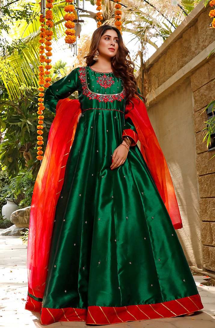 Sanas - Bottle Green Maxi - M123024