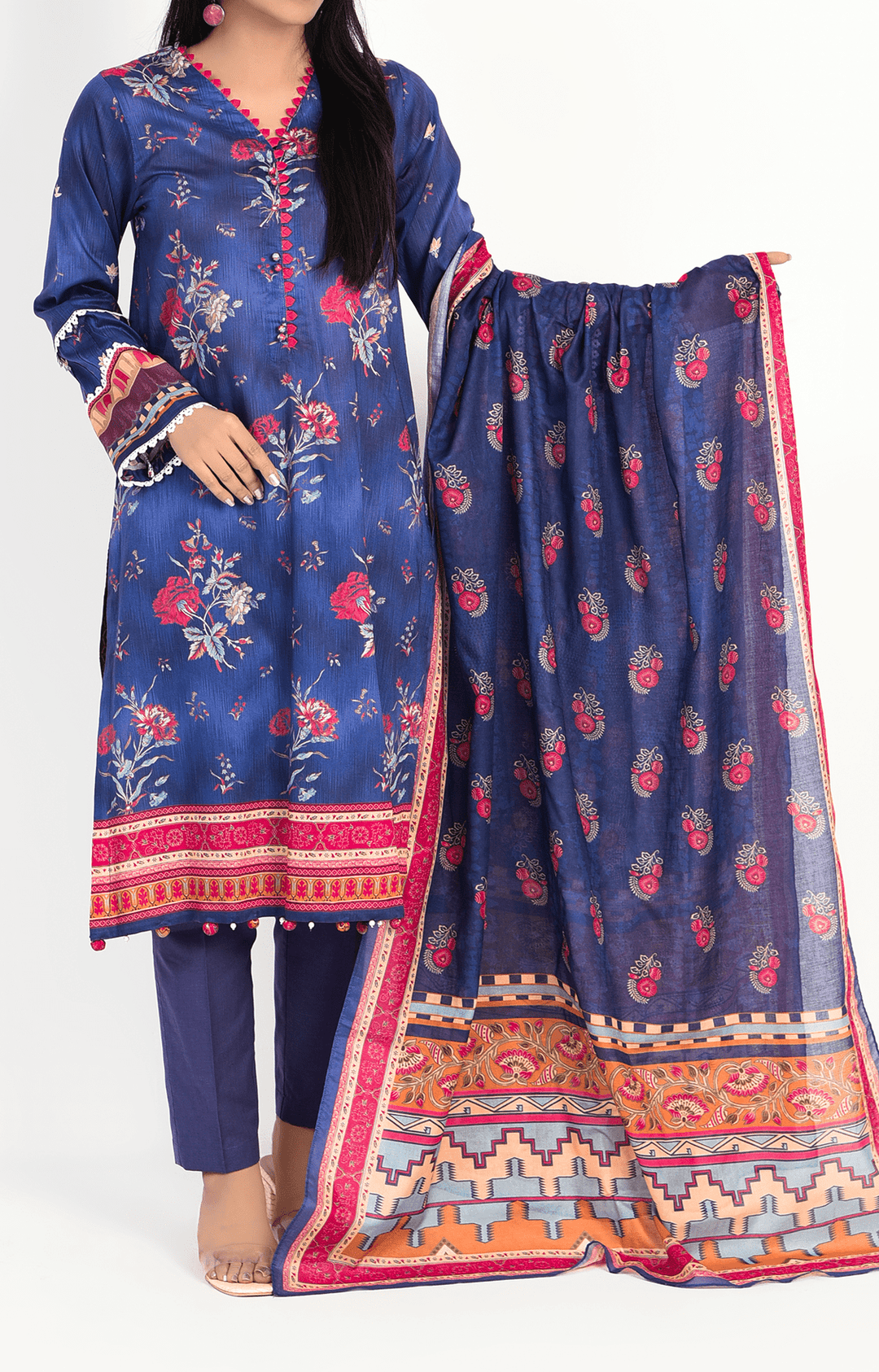 Mizaj - 3 Piece - Unstitched - Lawn Suit - Studio by TCS
