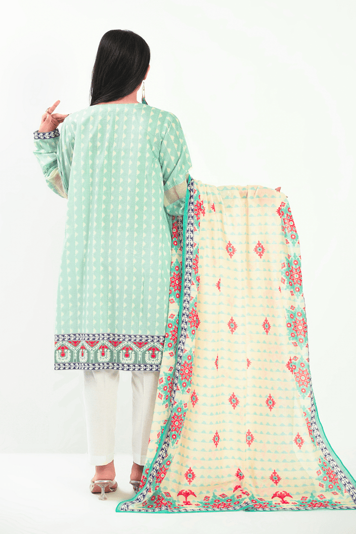 Mizaj - 2 Piece - Unstitched - Embroidered Lawn Shirt & Dupatta - Studio by TCS