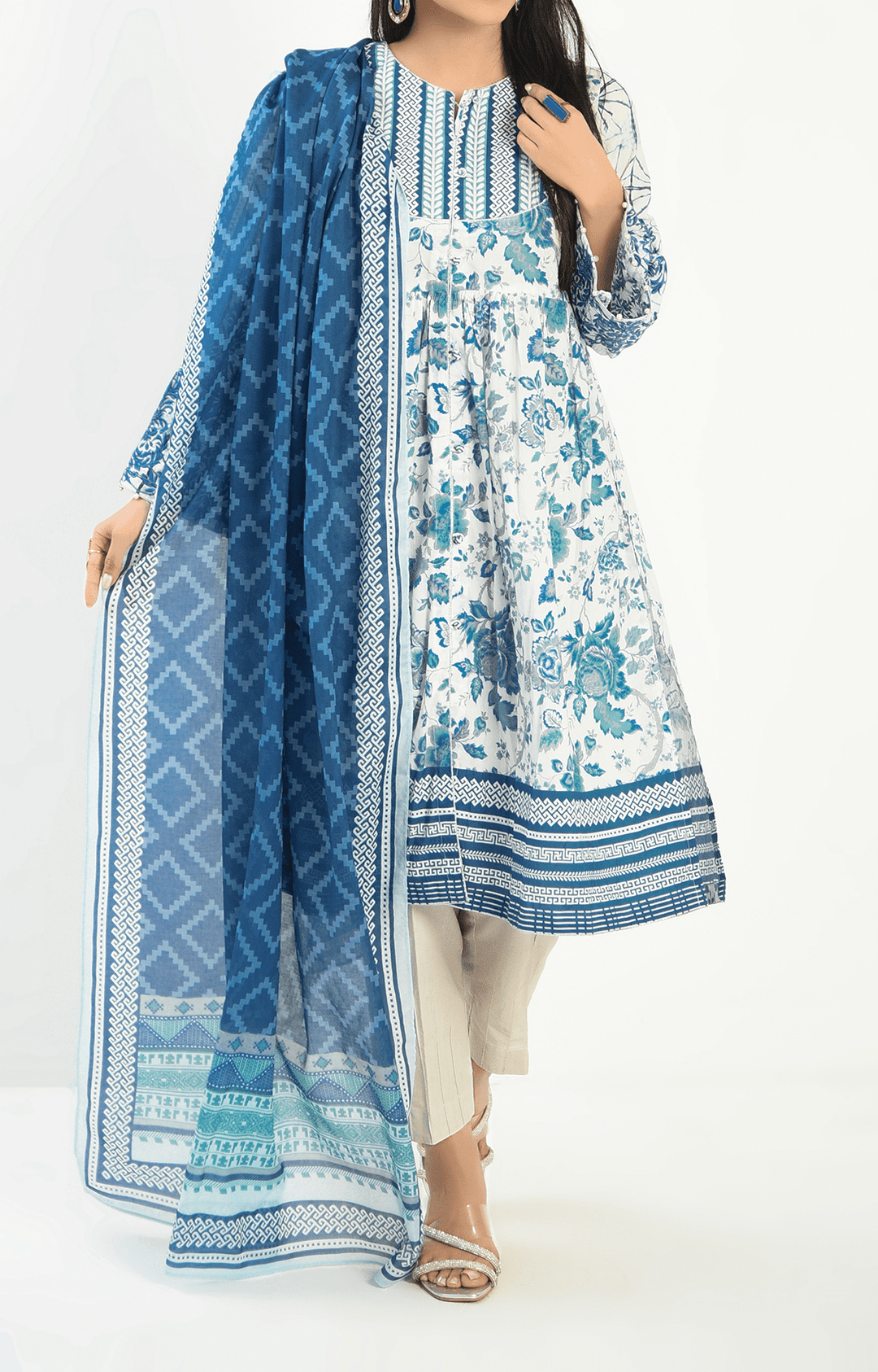 Mizaj - 3 Piece - Unstitched - Embroidered Lawn Suit - Studio by TCS