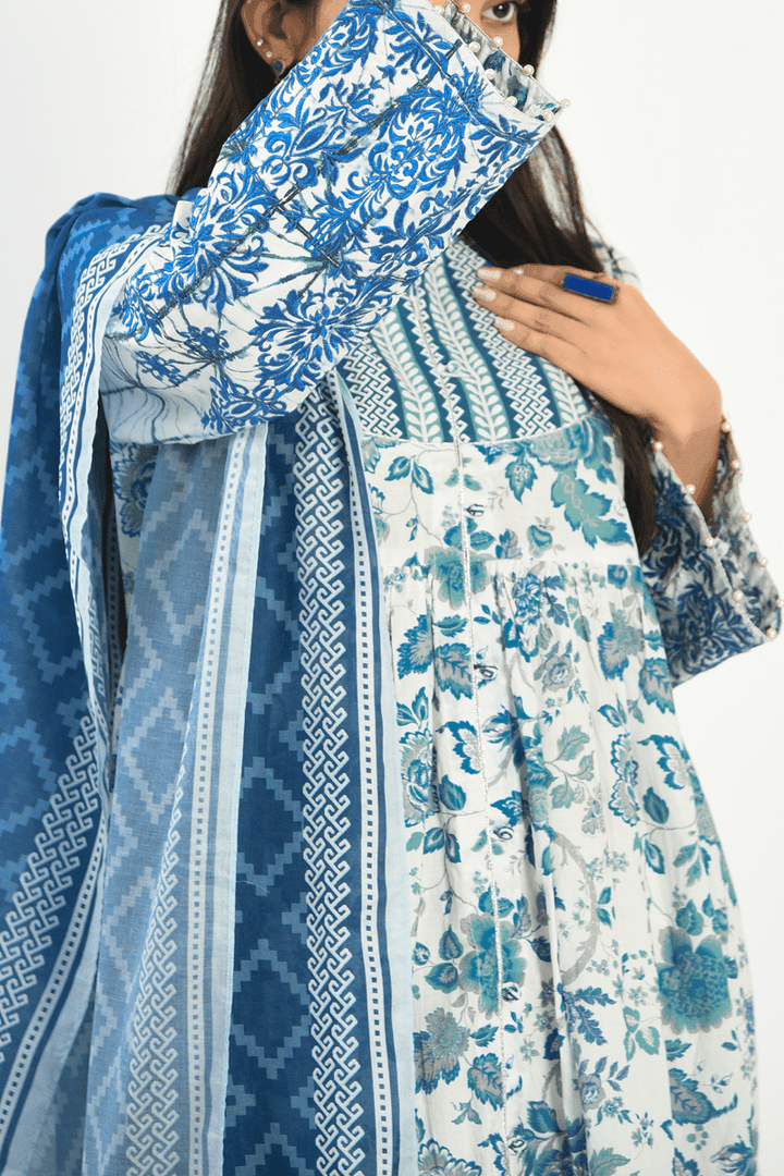 Mizaj - 3 Piece - Unstitched - Embroidered Lawn Suit - Studio by TCS
