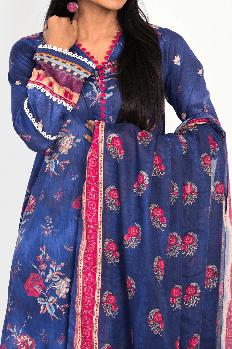 Mizaj - 3 Piece - Unstitched - Lawn Suit - Studio by TCS