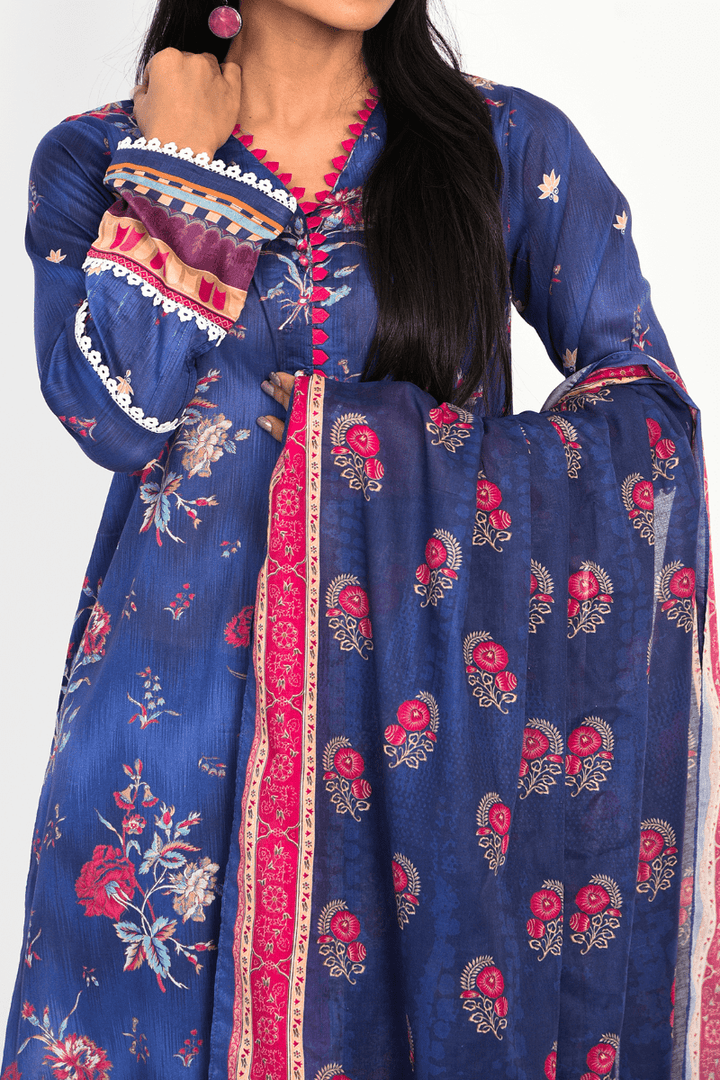 Mizaj - 3 Piece - Unstitched - Lawn Suit - Studio by TCS