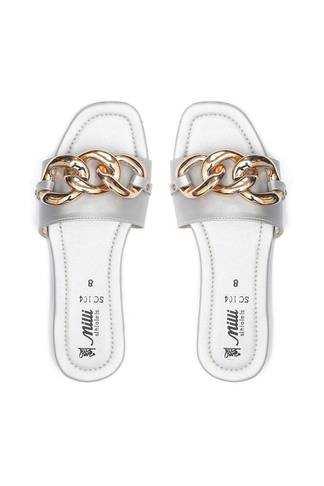Milli Shoes - Silver Slides - 1344 - Studio by TCS
