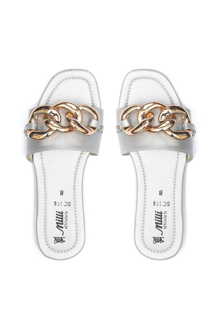 Milli Shoes - Silver Slides - 1344 - Studio by TCS