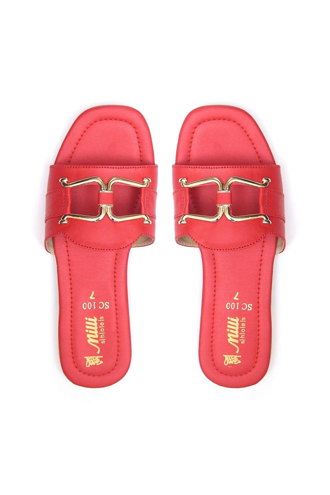 Milli Shoes - Red Slides - 1345 - Studio by TCS