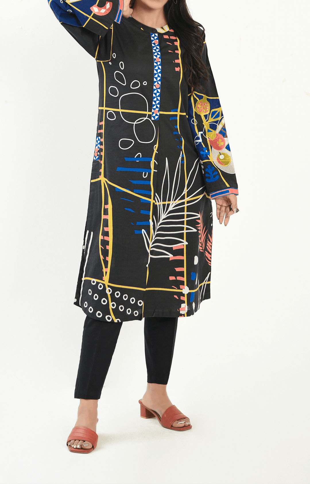 Mizaj - 1 Piece - Unstitched - Embroidered Lawn Shirt - Studio by TCS