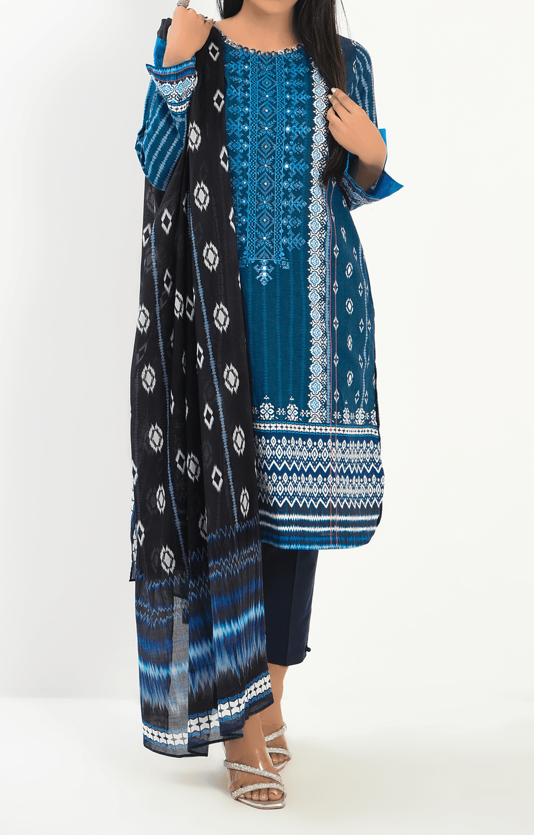 Mizaj - 3 Piece - Unstitched - Embroidered Lawn Suit - Studio by TCS