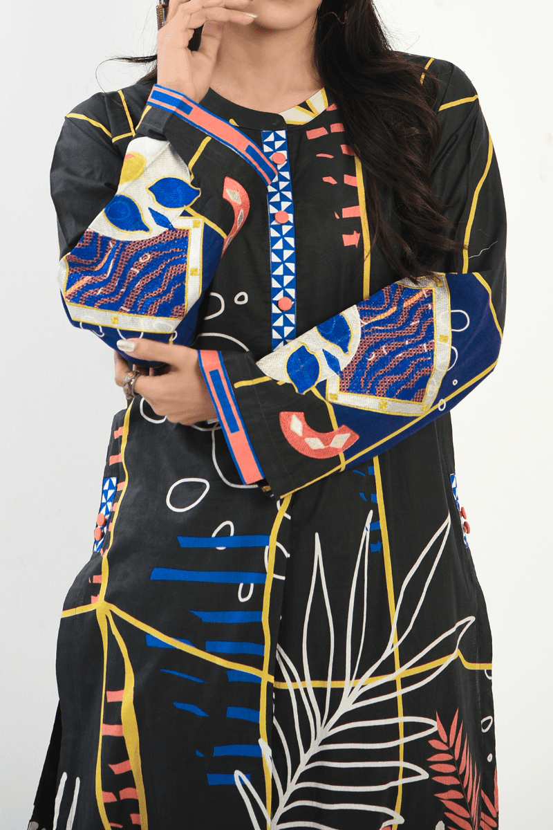 Mizaj - 1 Piece - Unstitched - Embroidered Lawn Shirt - Studio by TCS