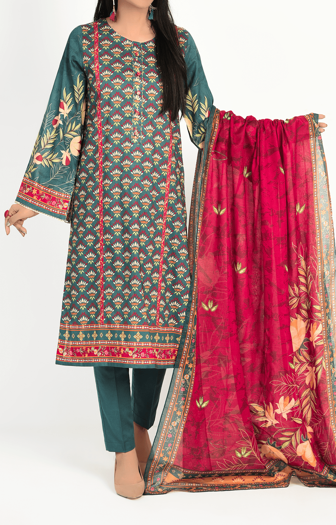 Mizaj - 3 Piece - Unstitched - Lawn Suit - Studio by TCS