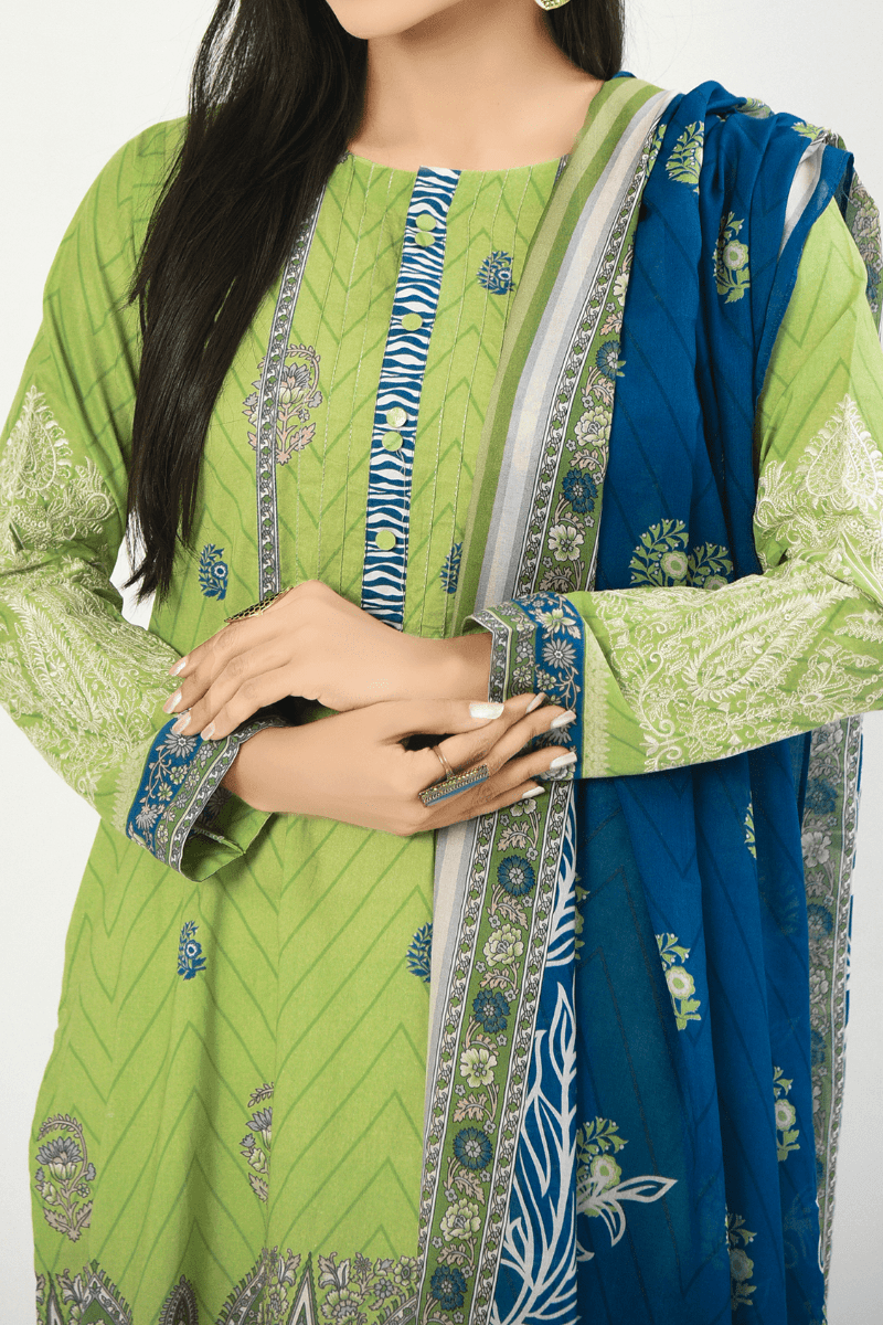 Mizaj - 3 Piece - Unstitched - Embroidered Lawn Suit - Studio by TCS