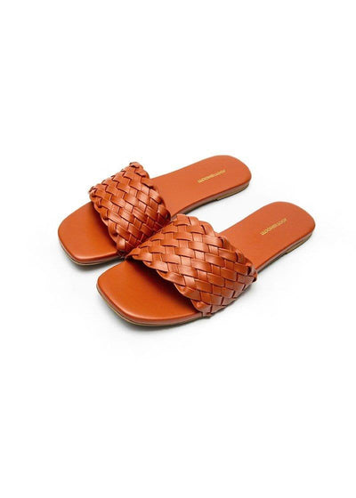 JootiShooti - Orange Weave Slides