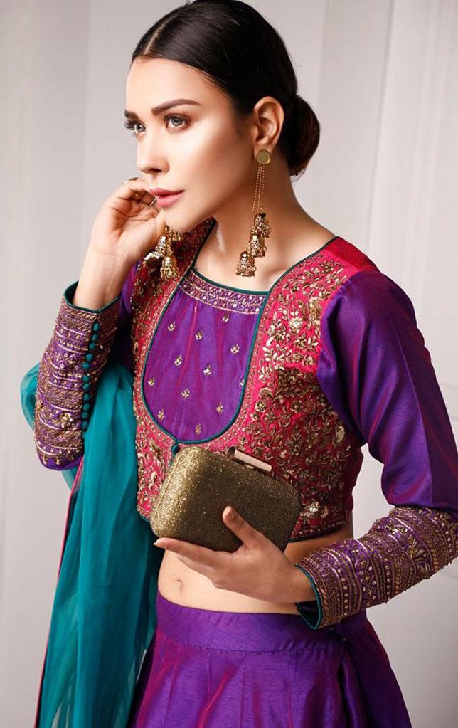 Sanas - Purple & Pink Lehenga Choli - L2019148