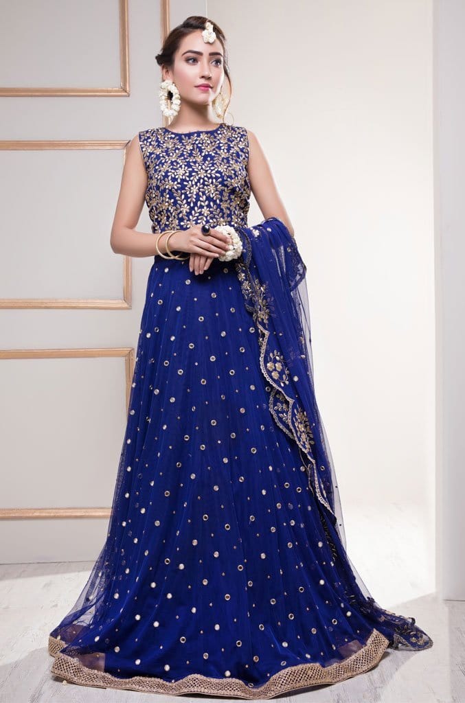 Sanas - Mirror Embroidered Fine Net Lehenga Choli | SHAHIZAIB Vol 2 | L201926