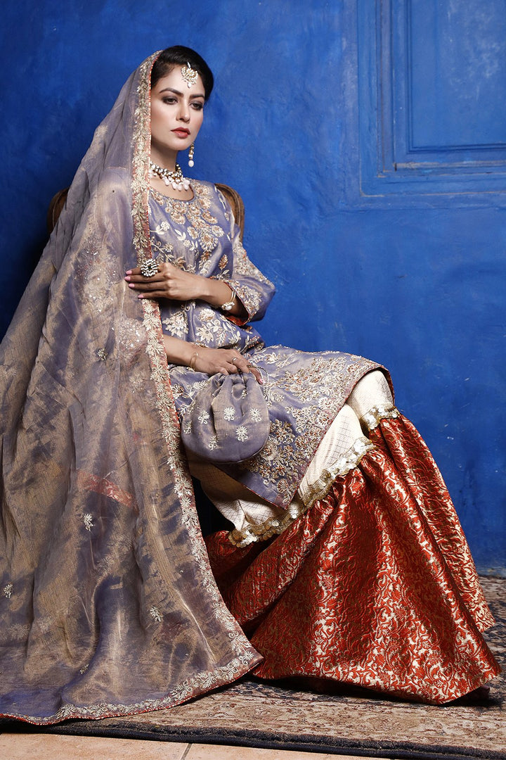 Sanas - Light Purple Gharara Suit - G202040