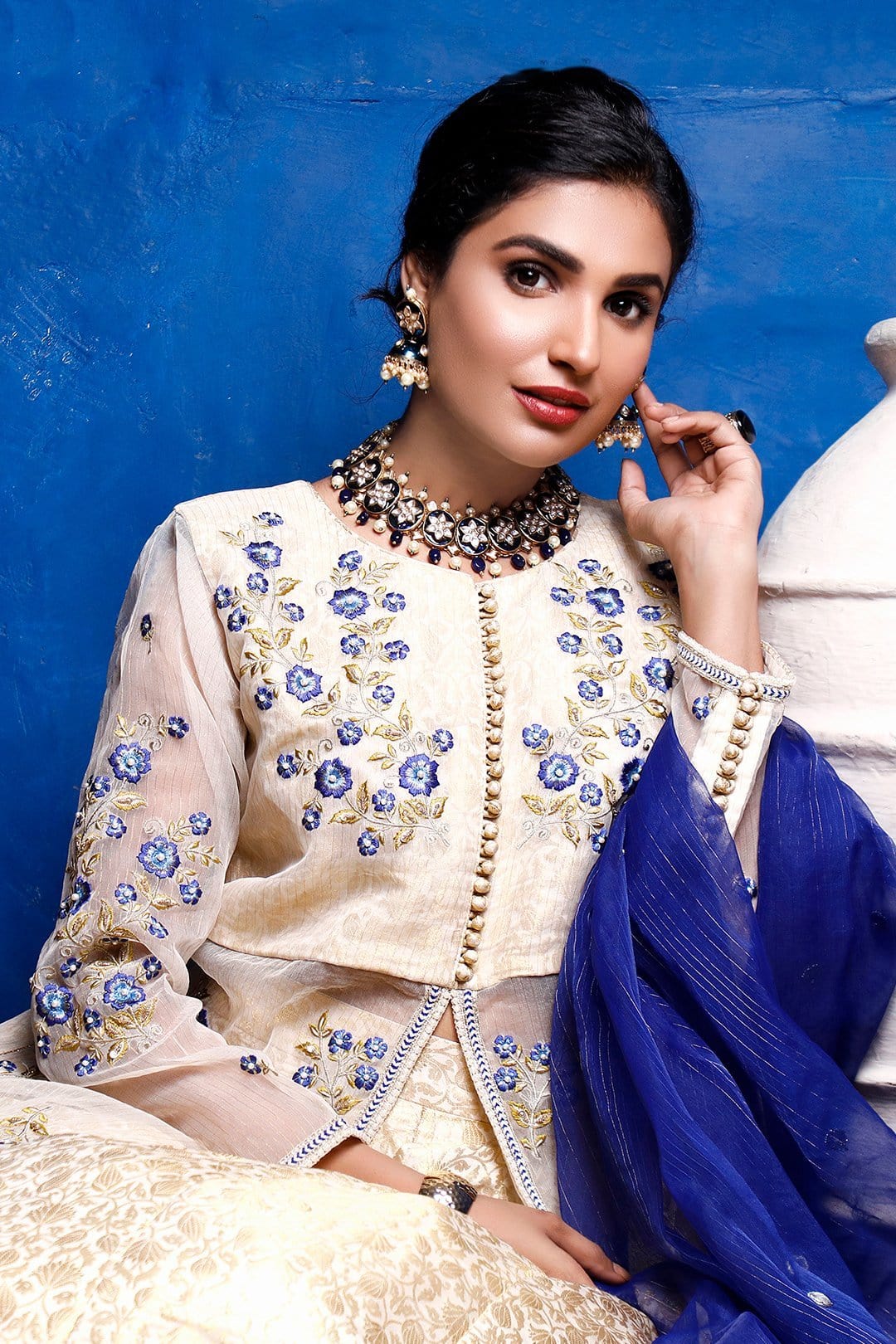 Sanas - Handwork Embroidered Banarsi Lehenga | SIRA | L202052