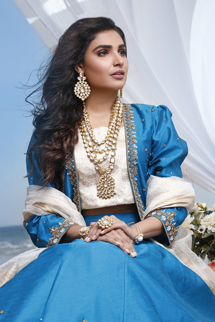 Sanas - Blue Lehenga Choli - L202051