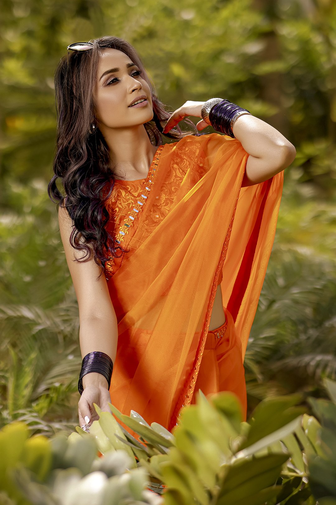 Sanas - Organza Luxury Saree - TITLIYAN - SR202119