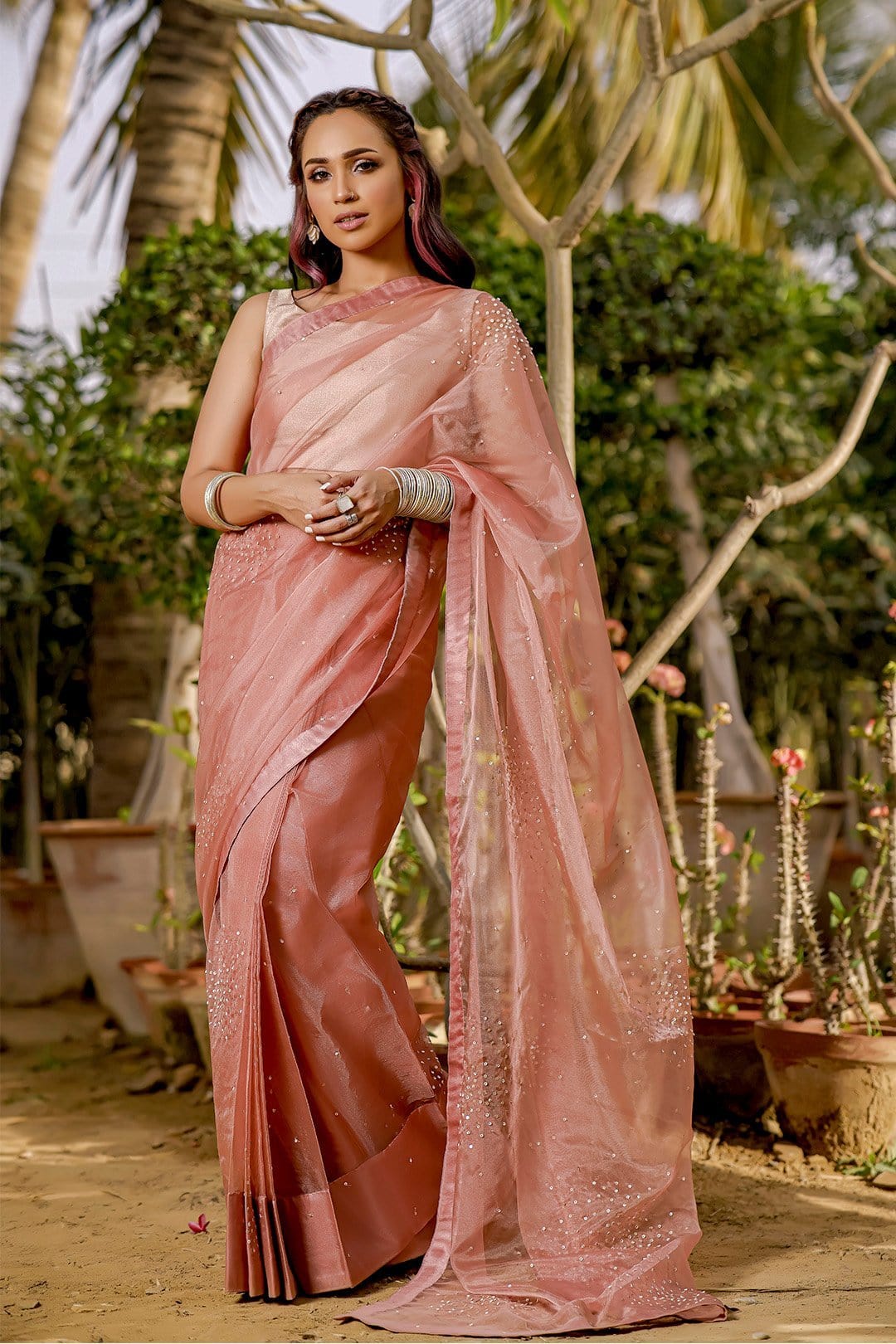 Sanas - Organza Luxury Saree | TITLIYAN | SR202118