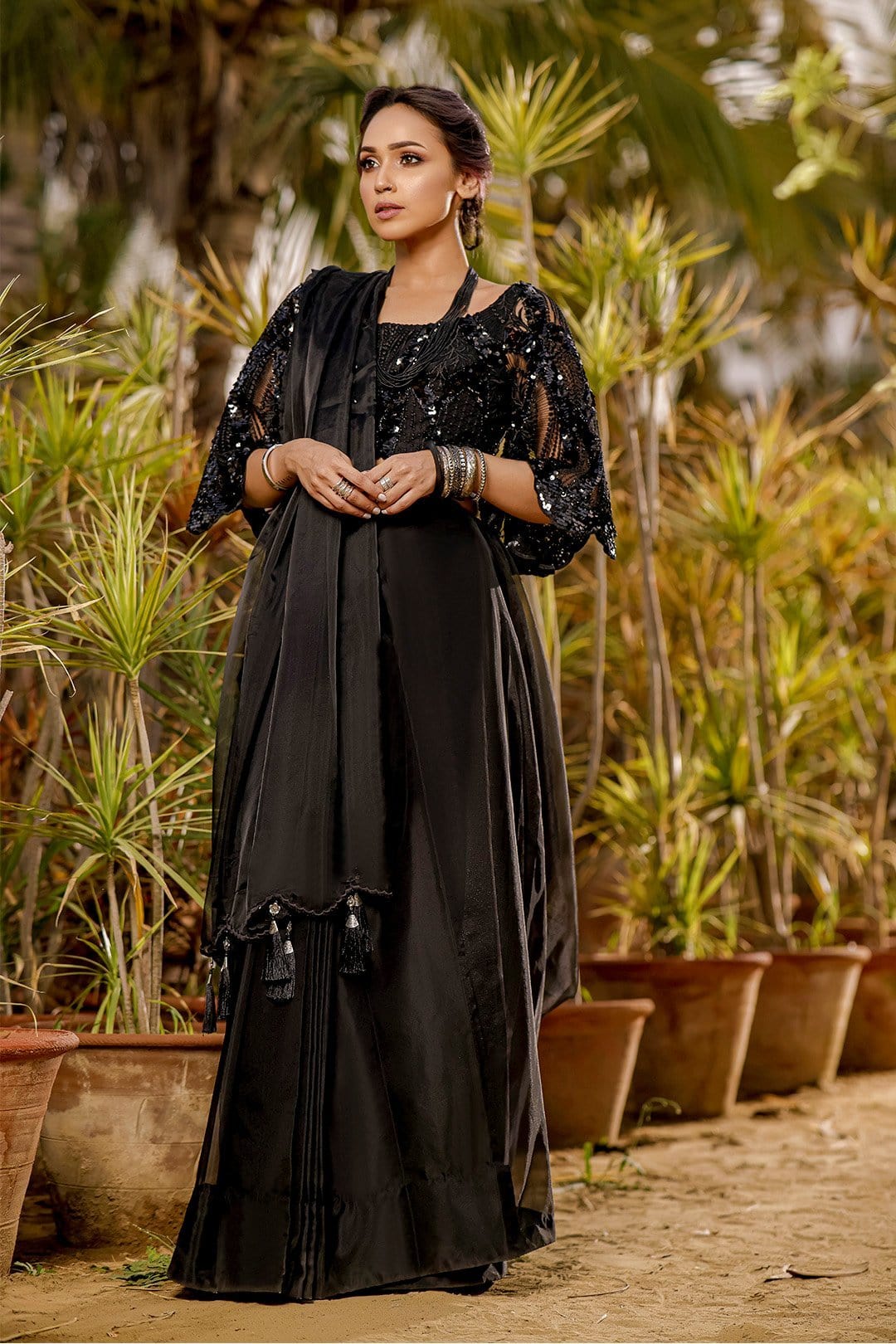 Sanas - Organza Sequins Luxury Saree | TITLIYAN | SR202122
