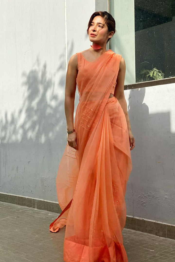 Sanas - Organza Luxury Saree | TITLIYAN | SR202117