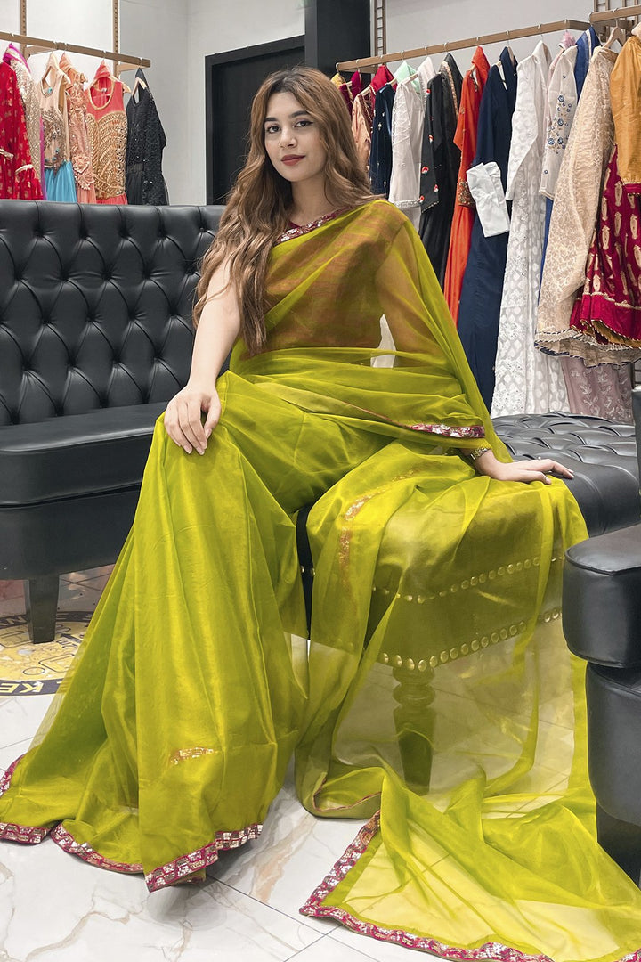 Sanas - Organza Luxury Saree - TITLIYAN - SR202130