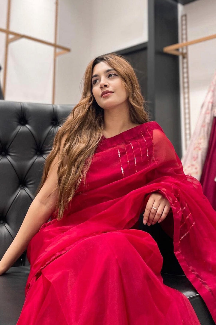 Sanas - Organza Luxury Saree | TITLIYAN | SR202117