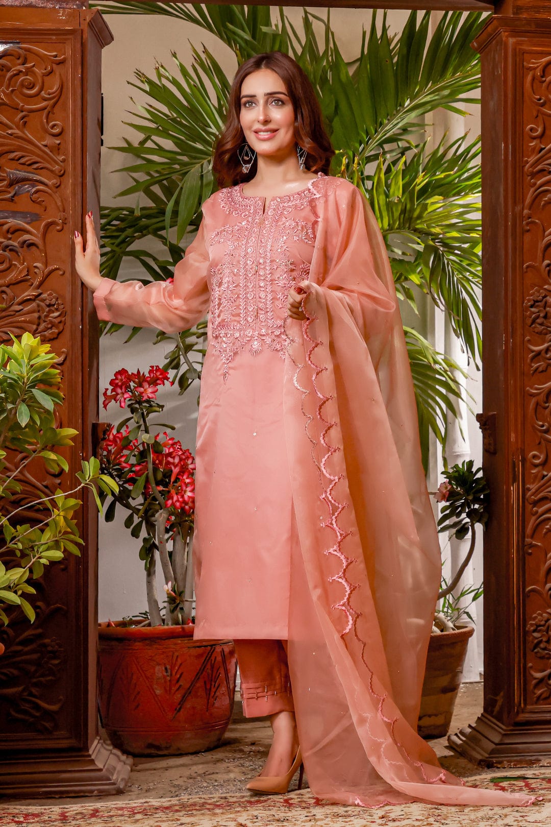 Sanas - Embroidered Organza Luxury Pret 3pc Suit | KAIRA | S202193