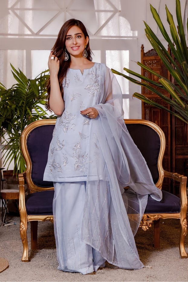 Sanas - Handwork Embroidered Luxury Pret 3pc Suit | KAIRA | S202190