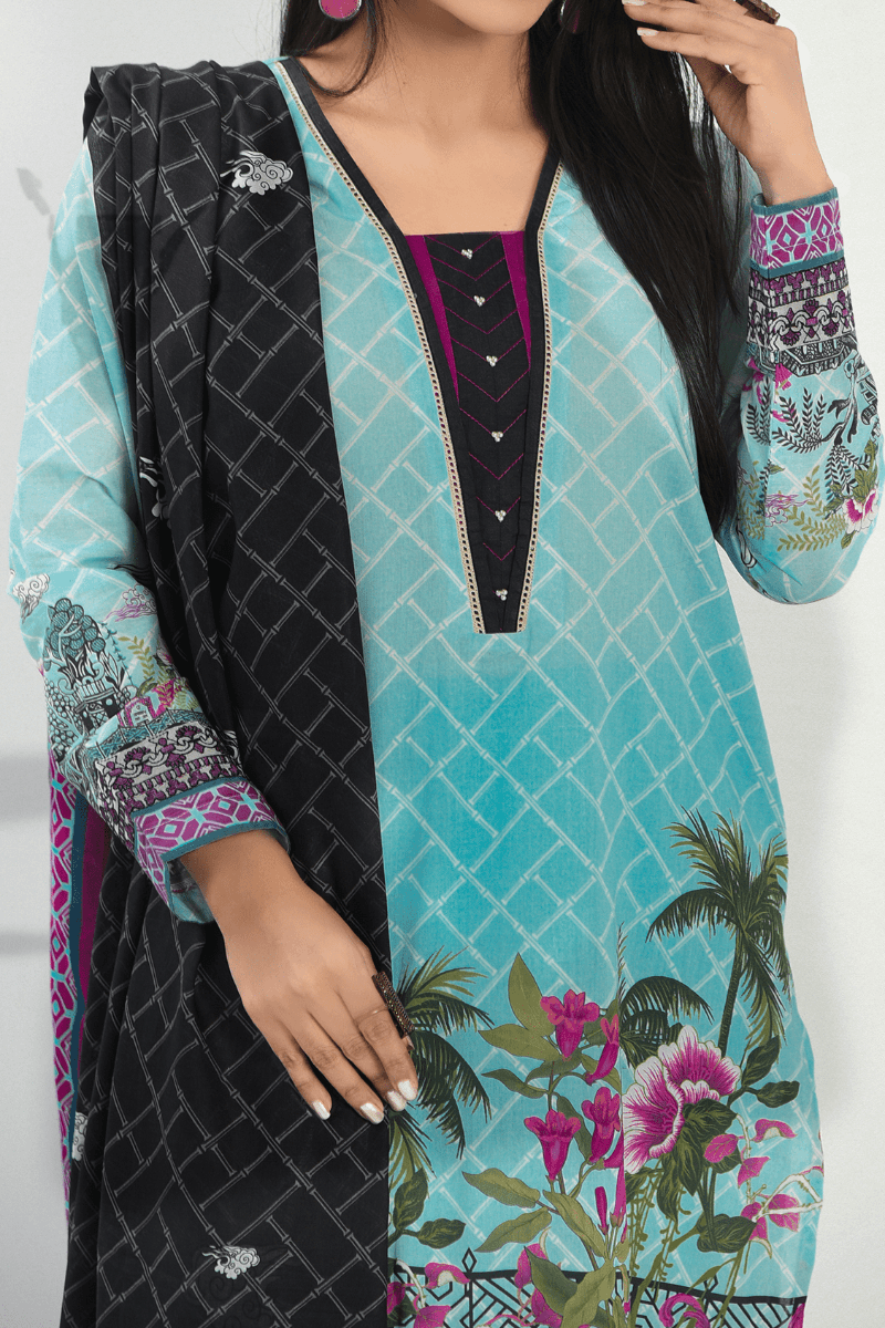 Mizaj - 3 Piece - Unstitched - Embroidered Lawn Suit - Studio by TCS