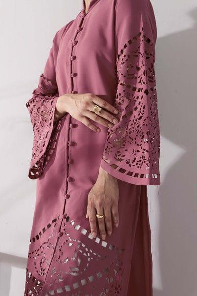 Natasha Kamal - Dragonfruit Pink Coord Set with Printed Silk Dupatta - 3 Pieces - Studio by TCS